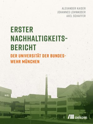 cover image of Erster Nachhaltigkeitsbericht der Universität der Bundeswehr München
